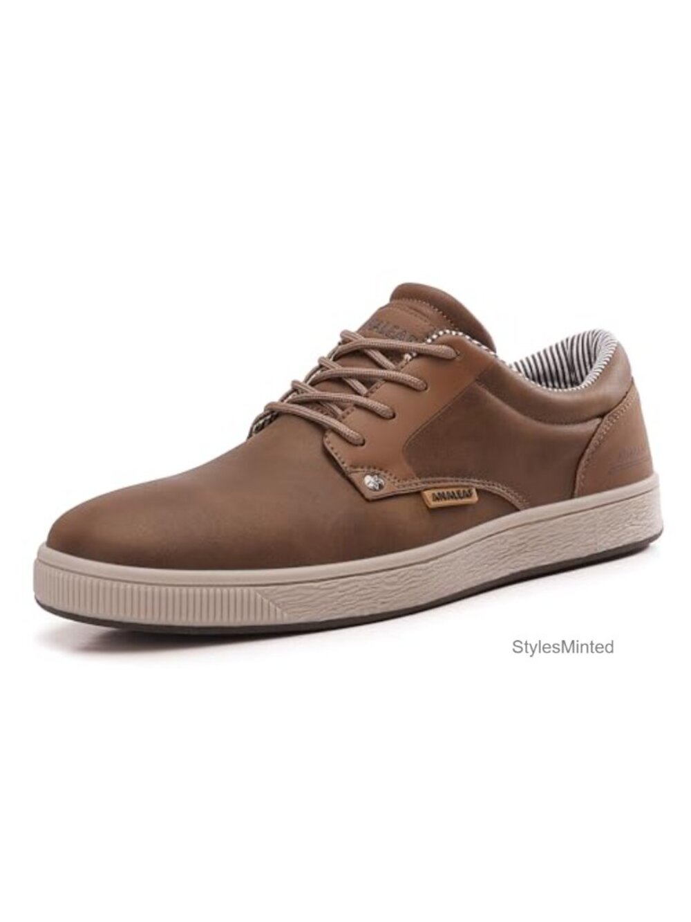 Men's Lightweight Breathable Lace-Up Sneakers Non-Slip Casual Dress Shoes